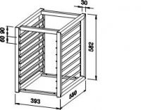 Block for gastro-vessels GNB type, block with trash can KB type