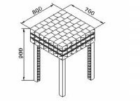 Meat block stainless-plastic RSNP type, Meat block wood RSD type