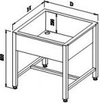 Washing table – welded kitchen sink - MS-SD 1