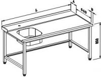 Input table to the dishwasher - MSM-VS