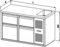 Cooling table for drinks - CHS-N type