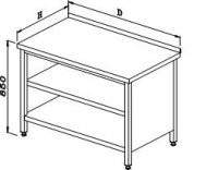 Skříňový stůl otevřený Typ SS 22.1 a 22.2