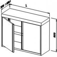 Závěsná skříňka s křídlovými dveřmi Typ ZSKD 35, ZSKD 40